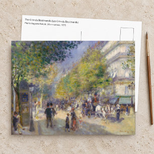 Pierre-Auguste Renoir - Paris, Grands Boulevards Postcard