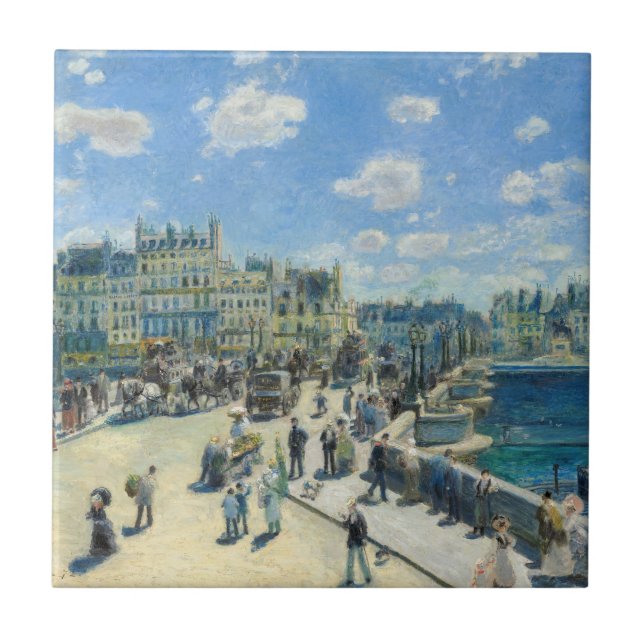 Pierre-Auguste Renoir - Paris, Pont-Neuf Tile (Front)
