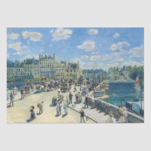Pierre-Auguste Renoir - Paris, Pont-Neuf Tissue Paper (Front)