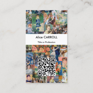 Pierre-Auguste Renoir - Patchwork - QR Code Business Card