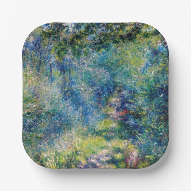 Pierre-Auguste Renoir - Path in the Forest Paper Plate (Front)