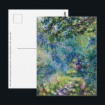 Pierre-Auguste Renoir - Path in the Forest Postcard<br><div class="desc">Path in the Forest (Sentier dans le bois) - Pierre-Auguste Renoir,  Oil on Canvas,  1876</div>