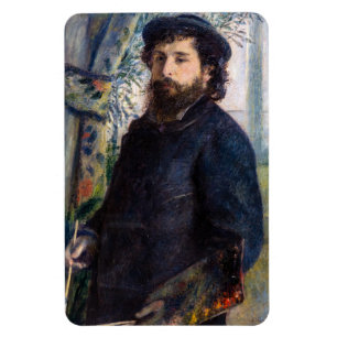 Pierre Auguste Renoir - Portrait of Claude Monet Magnet