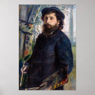 Pierre Auguste Renoir - Portrait of Claude Monet Poster