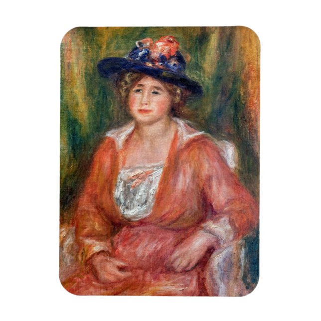 Pierre-Auguste Renoir - Portrait of Seated Woman Magnet (Vertical)
