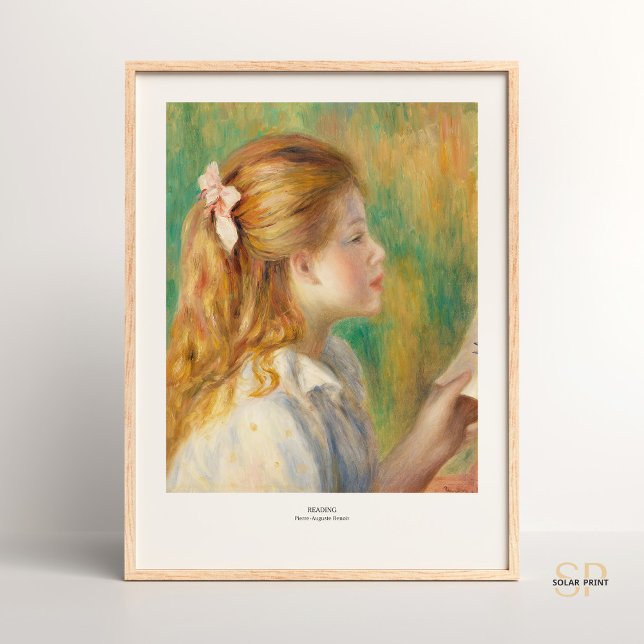 Pierre-Auguste Renoir Reading Art Print Vintage (Creator Uploaded)