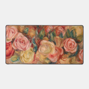 Pierre-Auguste Renoir - Roses Desk Mat
