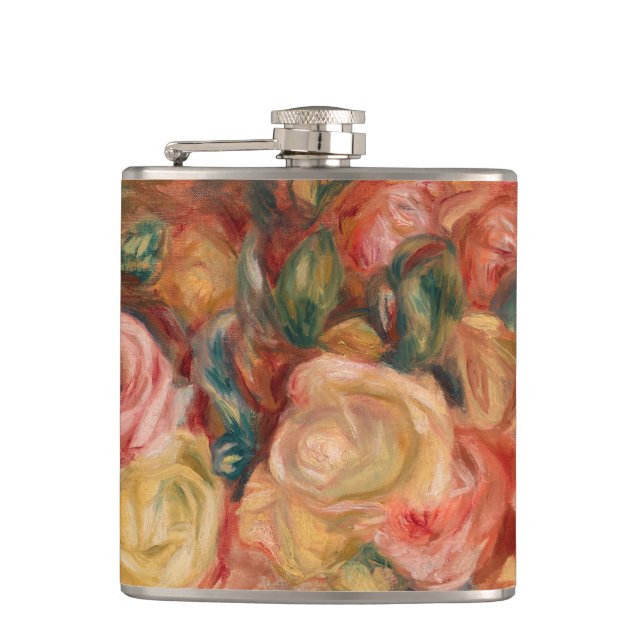 Pierre-Auguste Renoir - Roses Hip Flask (Front)