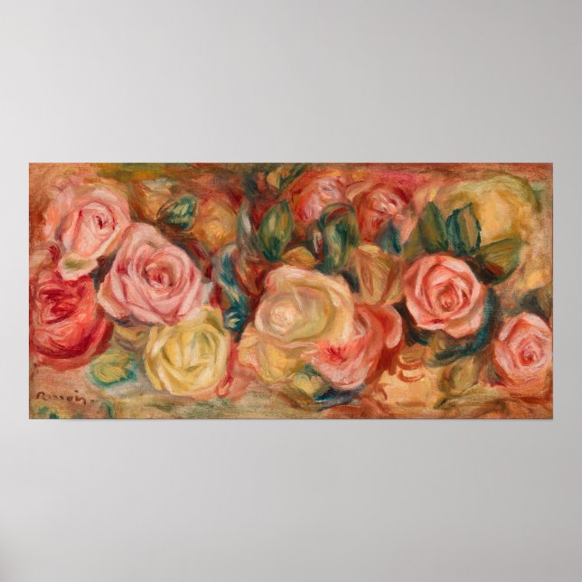 Pierre-Auguste Renoir - Roses Poster (Front)