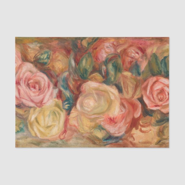 Pierre-Auguste Renoir - Roses Tissue Paper (Front)
