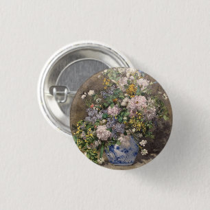 Pierre-Auguste Renoir Spring Bouquet     3 Cm Round Badge