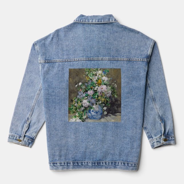 Pierre-Auguste Renoir - Spring Bouquet Denim Jacket (Back)