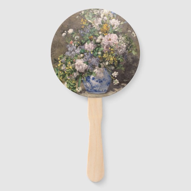 Pierre-Auguste Renoir Spring Bouquet     Hand Fan (Front)
