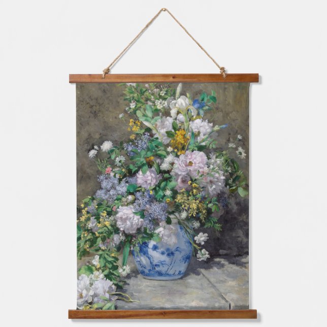 Pierre-Auguste Renoir - Spring Bouquet Hanging Tapestry (Front)