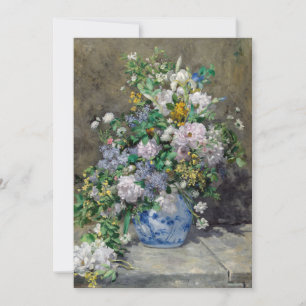 Pierre-Auguste Renoir - Spring Bouquet Invitation