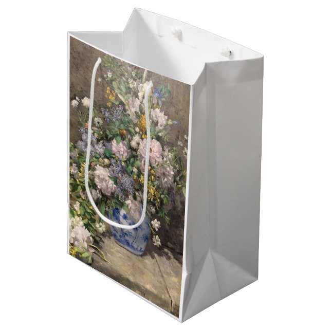 Pierre-Auguste Renoir Spring Bouquet     Medium Gift Bag (Front Angled)
