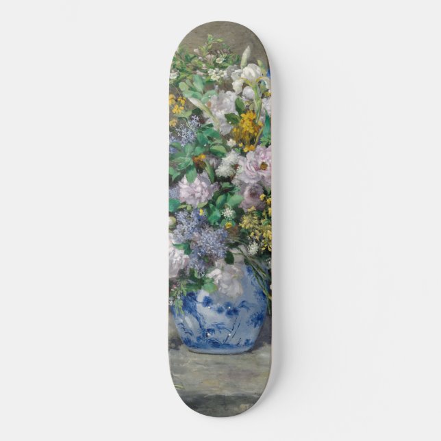 Pierre-Auguste Renoir - Spring Bouquet Skateboard (Front)