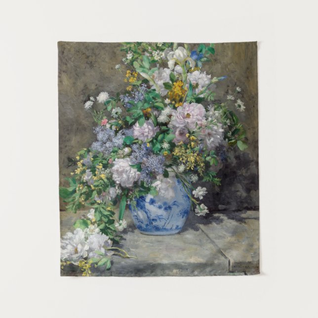 Pierre-Auguste Renoir - Spring Bouquet Tapestry (Front)