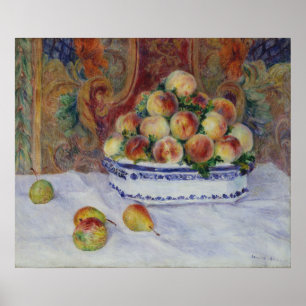 Pierre Auguste Renoir   Still Life with Peaches Poster