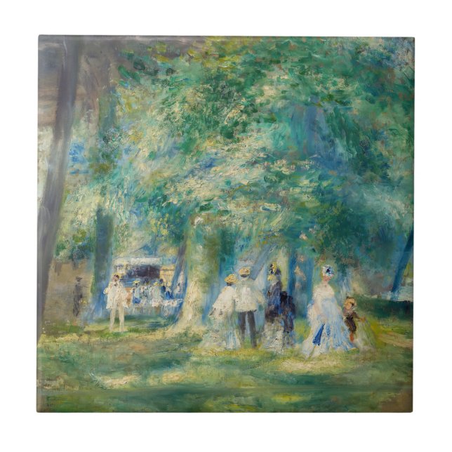 Pierre-Auguste Renoir - The Party at Saint-Cloud Tile (Front)
