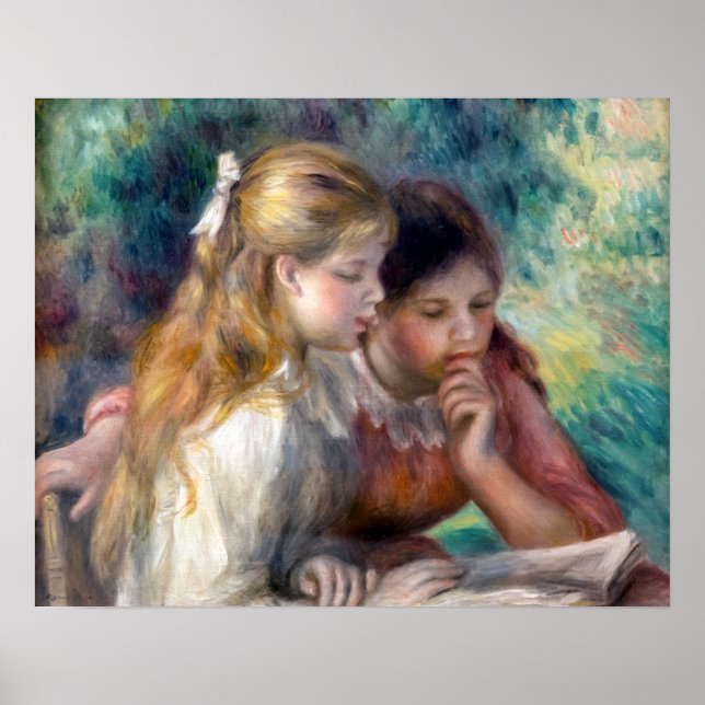 Pierre-Auguste Renoir - The Reading Poster (Front)