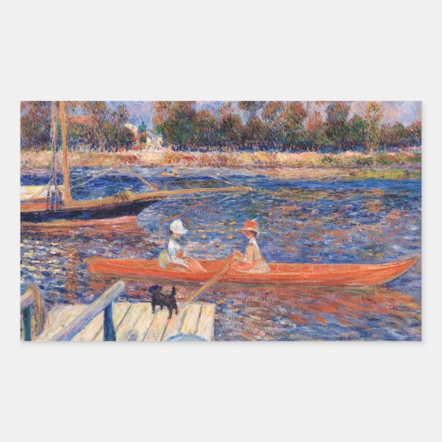 Pierre-Auguste Renoir - The Seine at Argenteuil Rectangular Sticker (Front)