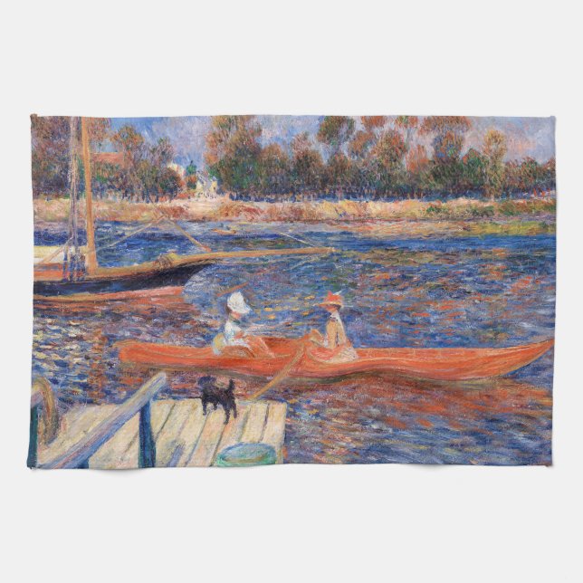 Pierre-Auguste Renoir - The Seine at Argenteuil Tea Towel (Horizontal)