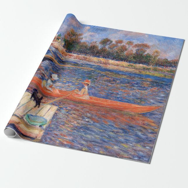 Pierre-Auguste Renoir - The Seine at Argenteuil Wrapping Paper (Unrolled)