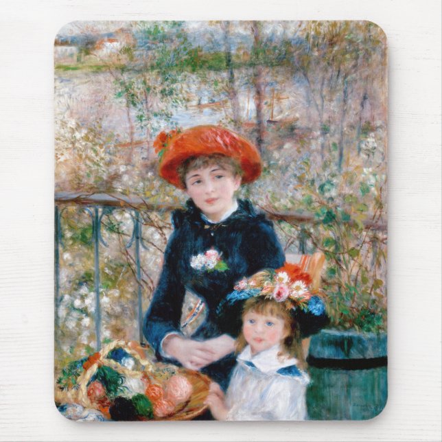 Pierre-Auguste Renoir , The Two Sisters Mouse Pad (Front)