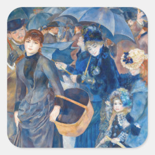 Pierre-Auguste Renoir - The Umbrellas Square Sticker