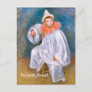 Pierre-Auguste Renoir The white Pierrot CC1066 Postcard