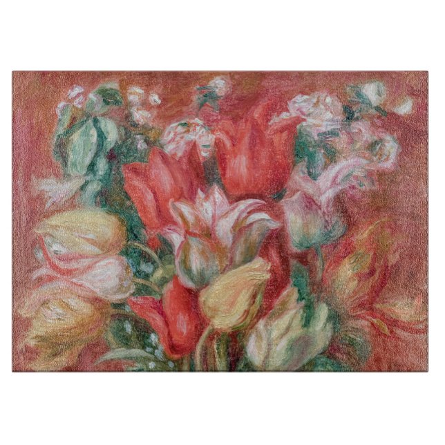 Pierre-Auguste Renoir - Tulip Bouquet Cutting Board (Front)