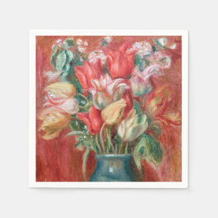 Pierre-Auguste Renoir - Tulip Bouquet Napkin