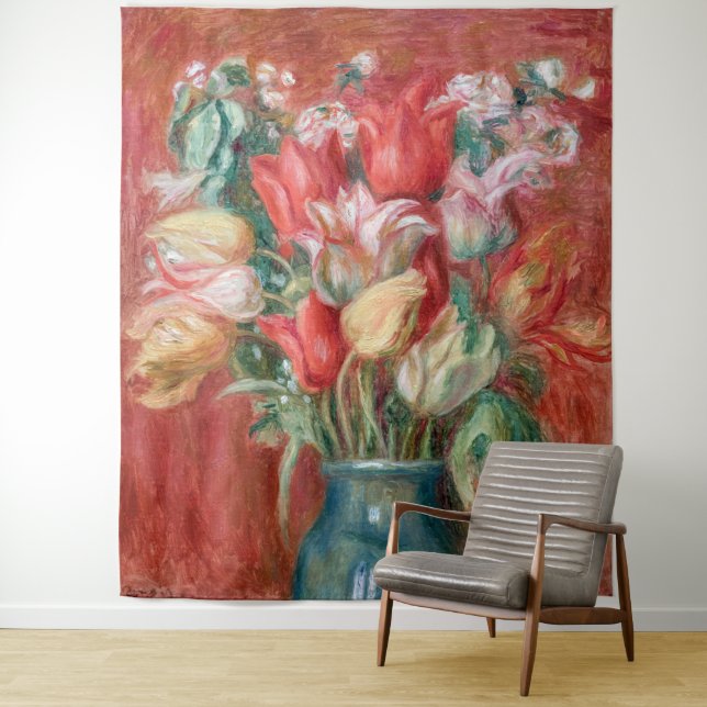 Pierre-Auguste Renoir - Tulip Bouquet Tapestry (In Situ)