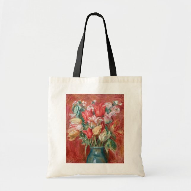 Pierre-Auguste Renoir - Tulip Bouquet Tote Bag (Front)