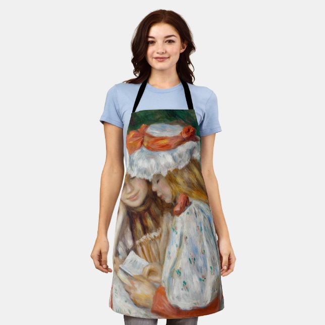 Pierre-Auguste Renoir - Two Girls Reading Apron (Worn)