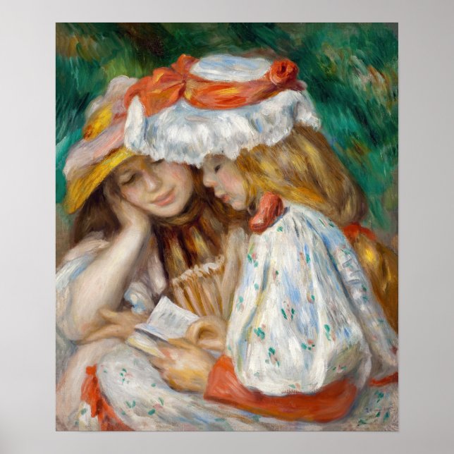 Pierre-Auguste Renoir - Two Girls Reading Poster (Front)