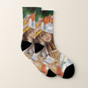 Pierre-Auguste Renoir - Two Girls Reading Socks