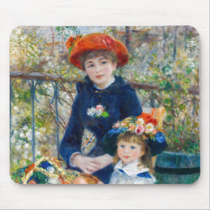 Pierre-Auguste Renoir - Two sisters on the Terrace Mouse Pad