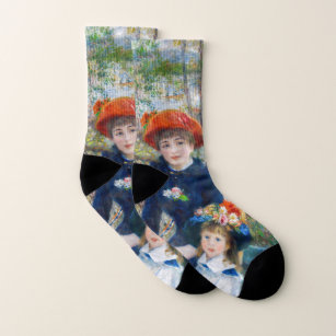 Pierre-Auguste Renoir - Two sisters on the Terrace Socks