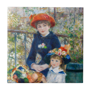 Pierre-Auguste Renoir - Two sisters on the Terrace Tile
