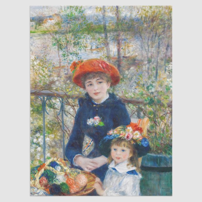 Pierre-Auguste Renoir - Two sisters on the Terrace Tissue Paper (Creator Uploaded)