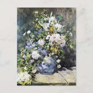 Pierre-Auguste Renoir  Vase of flowers Postcard