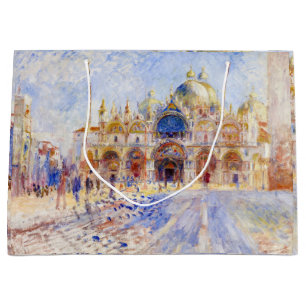 Pierre-Auguste Renoir - Venice, Piazza San Marco Large Gift Bag