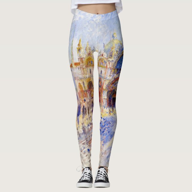 Pierre-Auguste Renoir - Venice, Piazza San Marco Leggings (Front)