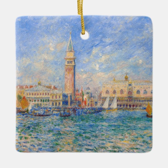 Pierre-Auguste Renoir - Venice, the Doge's Palace Ceramic Ornament (Front)