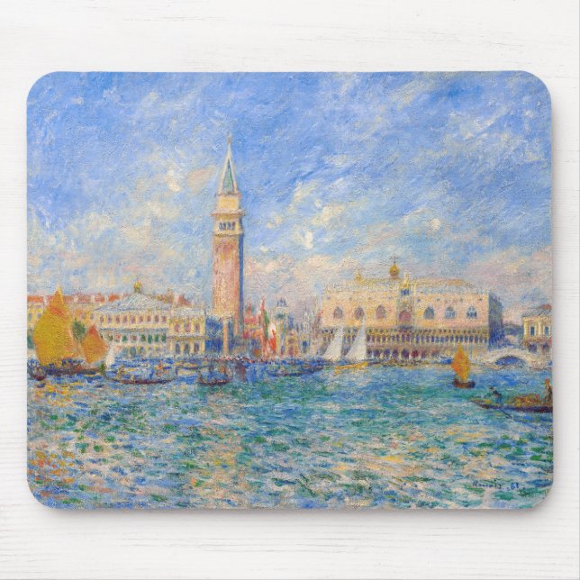 Pierre-Auguste Renoir - Venice, the Doge's Palace Mouse Pad (Front)