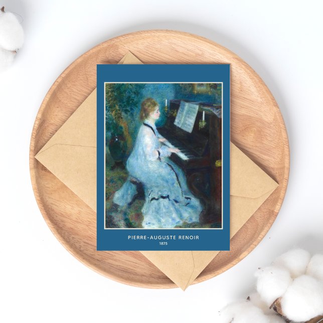Pierre-Auguste Renoir, Woman at the Piano Postcard (Creator Uploaded)
