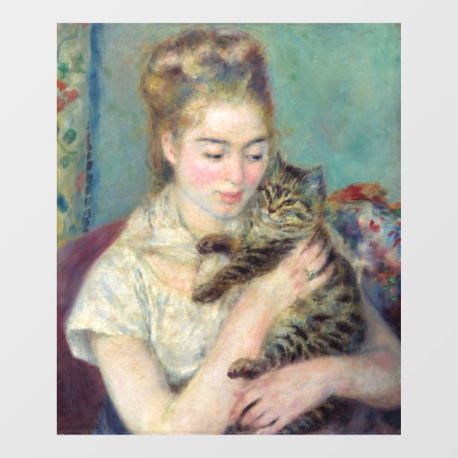 Pierre-Auguste Renoir - Woman with a Cat (Sheet)