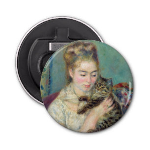 Pierre-Auguste Renoir - Woman with a Cat Bottle Opener